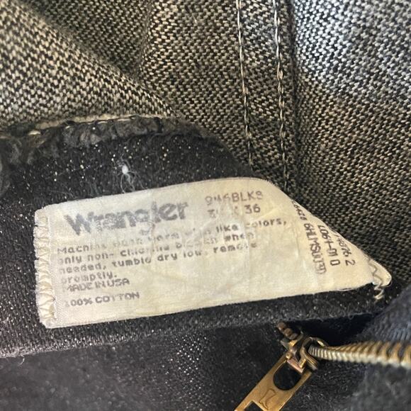 Wrangler Men's Black Bootcut Jeans 34/37 EUC - Picture 2 of 4